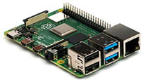 foto van Raspberry pi computertje